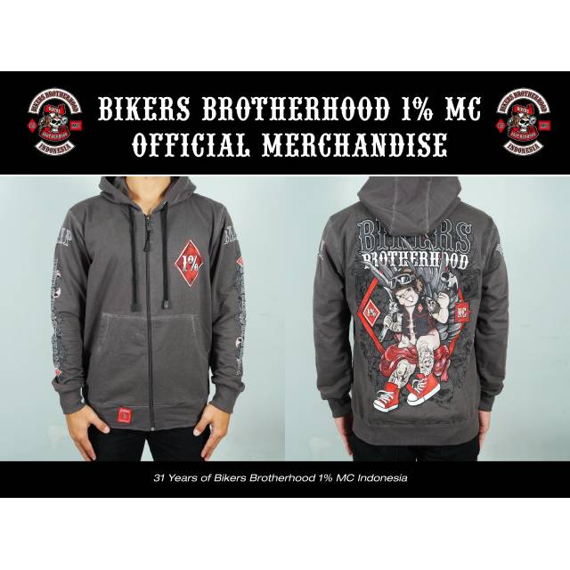 Sweather hoodie Bikers Brotherhood 1% MC