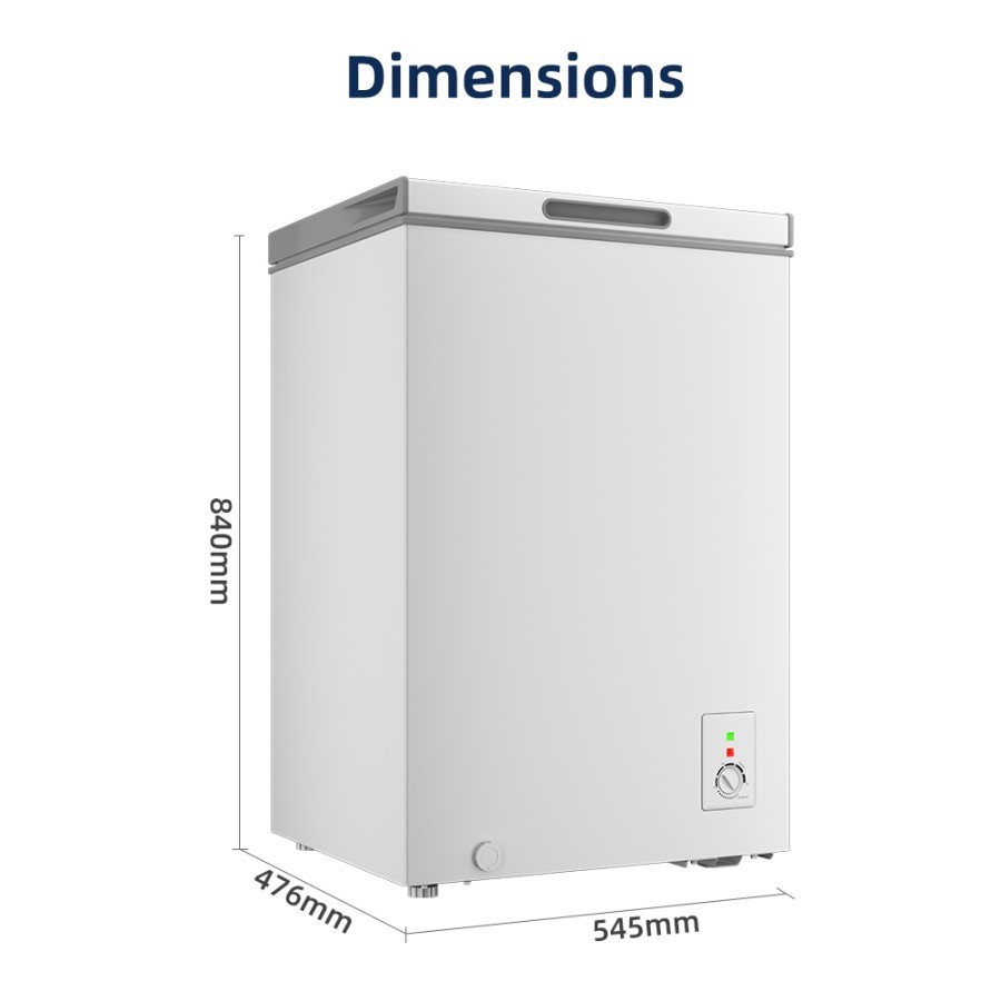 CHANGHONG FCF-136 Chest Freezer FCF-136DW Freezer Box 110 Liter FCF136 DW / FCF 136DW / FCF 136 DW / FCF136DW