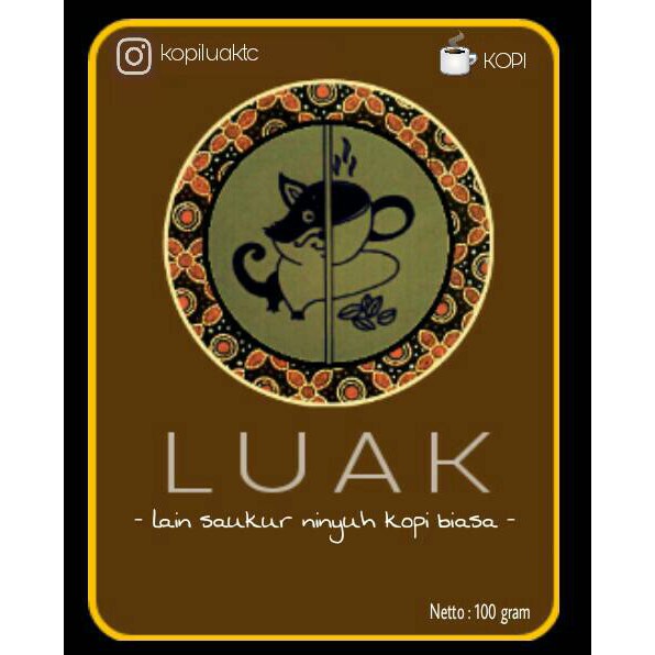 

Kopi Luak Liar Asli (100 Gram)