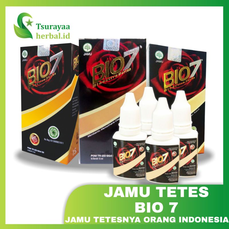 Jamu Tetes Tradisional|Herbal|Obat Kanker|Antioksidan|Vitalitas|Original|BPOM|BIO7|Bioseven