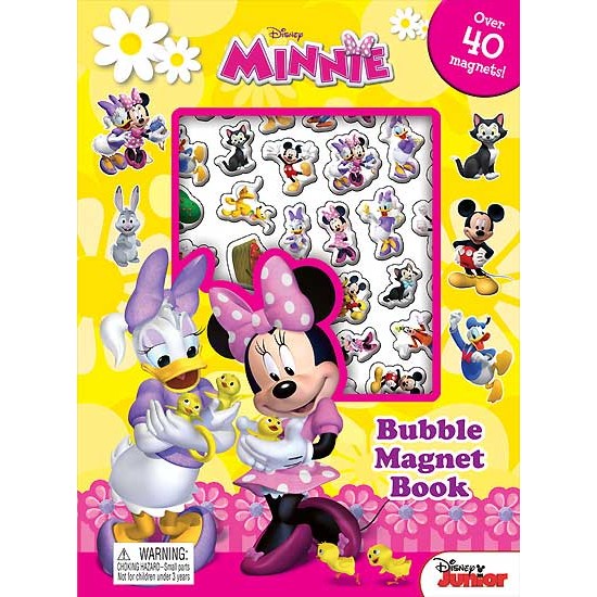 Disney Minnie Bubble Magnet Book with Over 40 Bubble Magnets