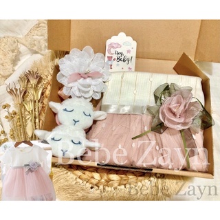 Image of {BEBE ZAYN} Hampers baby/ hampers bayi/ baby gift/ kado bayi/ baby newborn/ Baby Girl/ Flowery Dress Set