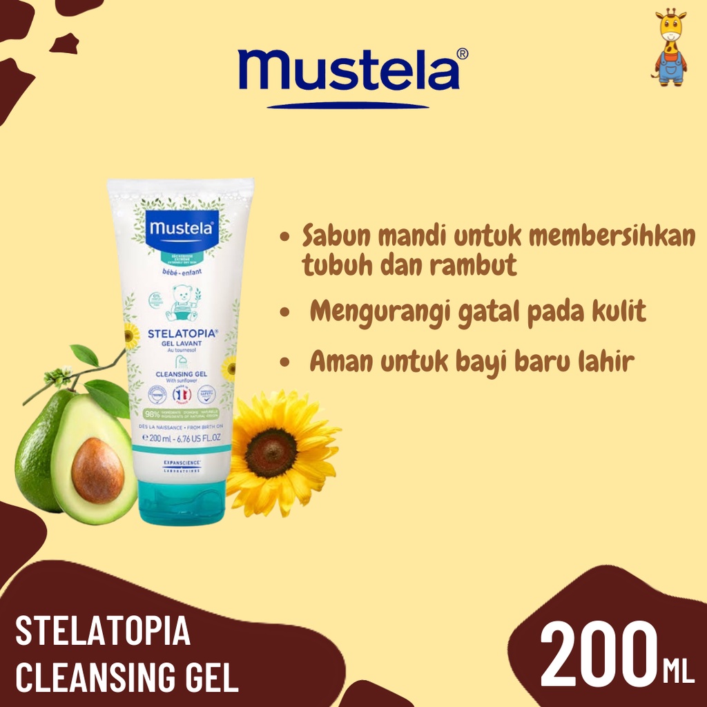 Mustela Stelatopia Cleansing Gel 200ml