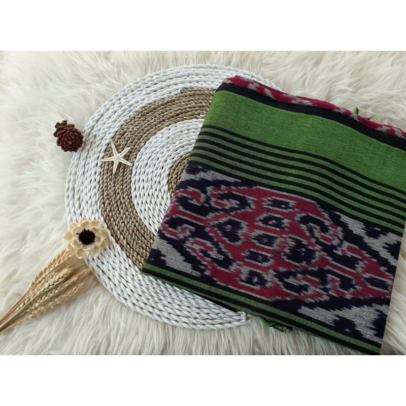 KTJ Tenun Blanket etnik motif new warna hijau code BLK 999