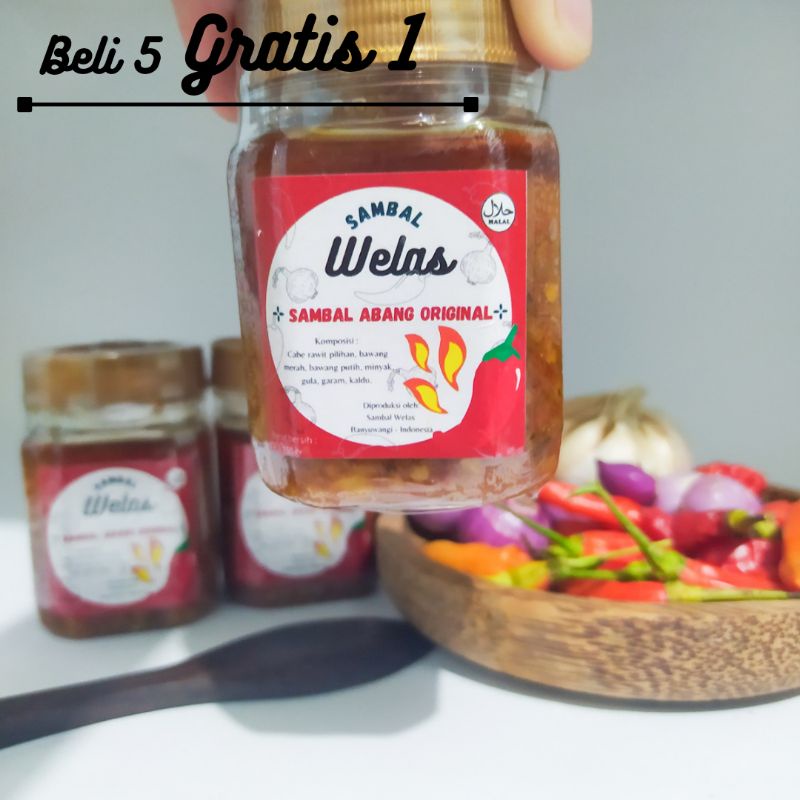 

(BARU)SAMBAL BAWANG by SAMBAL WELAS BANYUWANGI (172GR)