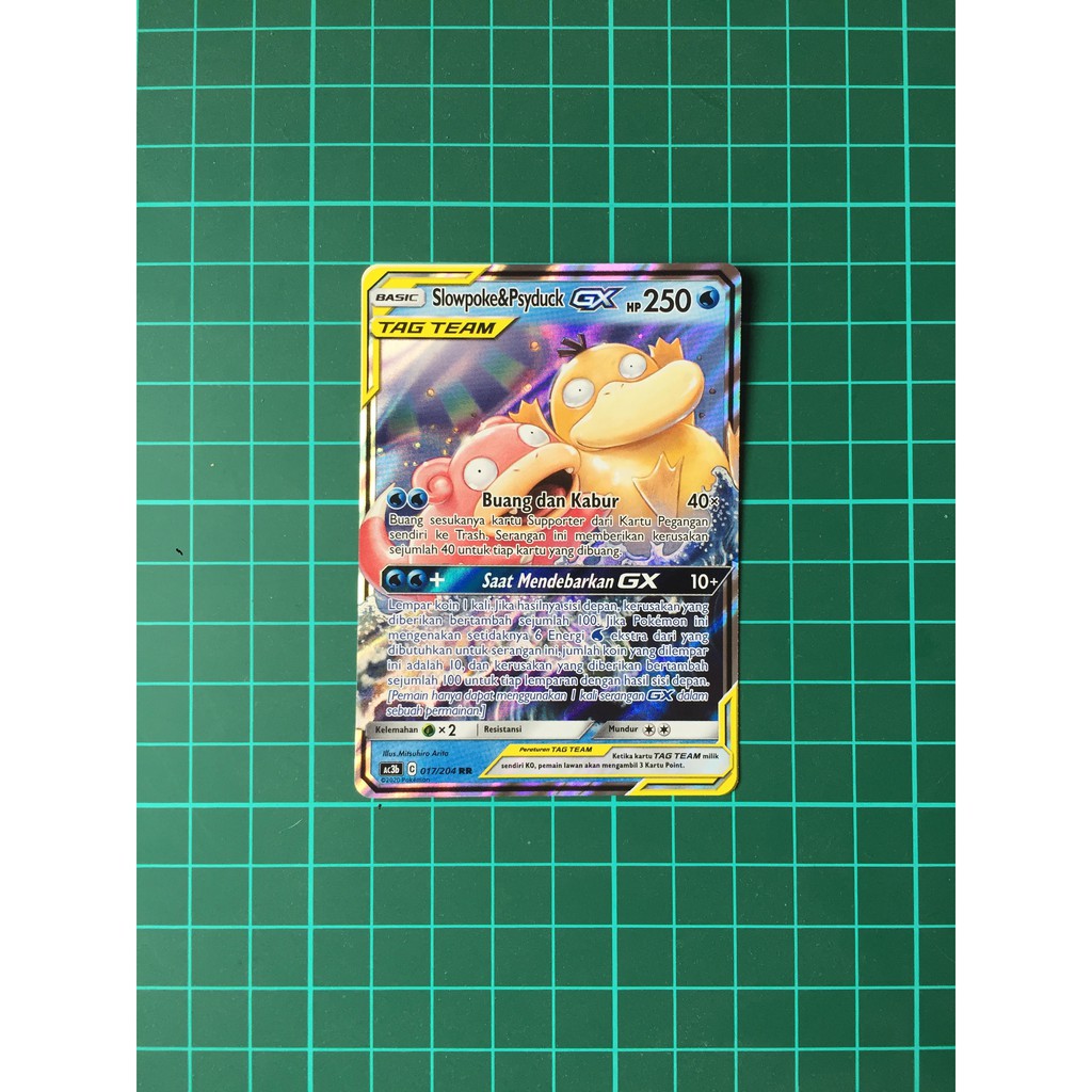 Slowpoke & Psyduck GX RR Tagteam Kartu Pokemon TCG Indonesia Tag Team