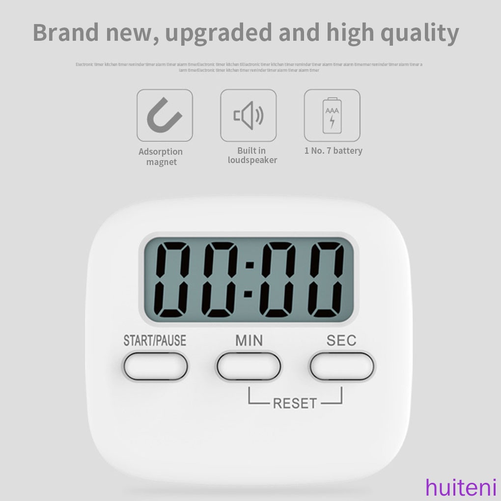 (Huite) Timer Digital Hitung Mundur Dengan Layar Lcd Untuk Dapur / Rumah / Lab