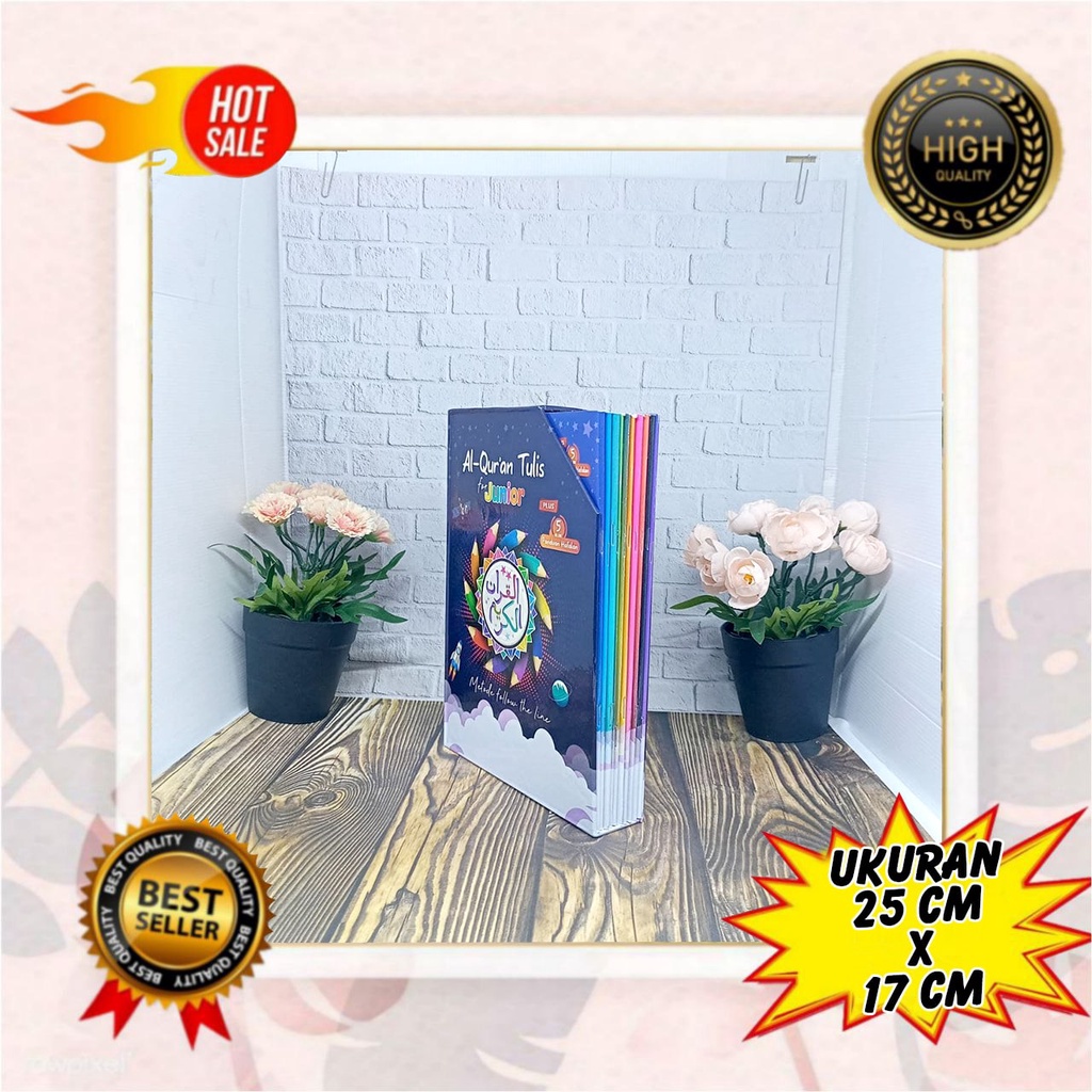 Al Quran TULIS FOR JUNIOR Plus 5 Blok Panduan Hafalan, Al quran tulis sendiri, Alquran tulis 30 juz,