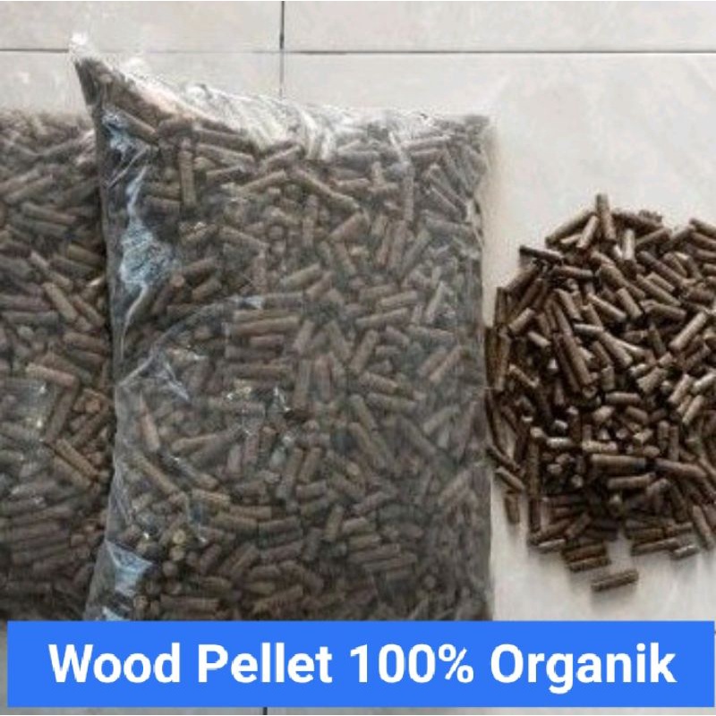 WOOD PELLET alas kandang hewan 1kg Pasir kucing organik