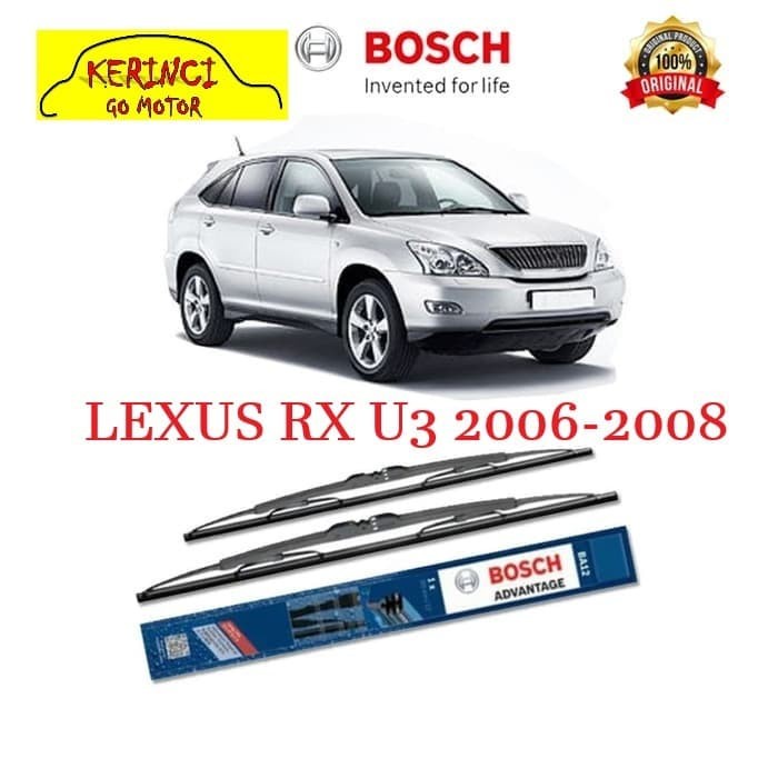 WIPER LEXUS RX U3 2006-2008 BOSCH ADVANTAGE 26&quot; &amp; 22&quot; SEPASANG WIPER