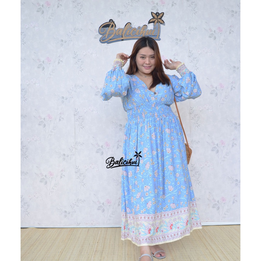 Balicihui Long Dress Jasmine Premium Long Dress Jumbo Big Size Plus Size Premium Dress with Premium Rayon Foil