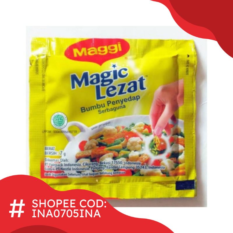 Maggi Magic Lezat / Maggi Penyedap Rasa / Maggi 1 renceng 12 sachet