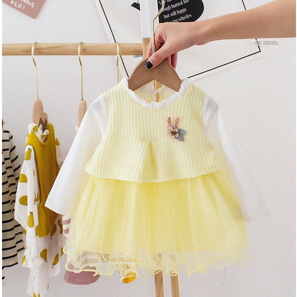 Hwa sa Dress Korea -  Fashion Baby Dres Pesta bayi  anak Perempua Korean Style Kualitas Import Overall Batita