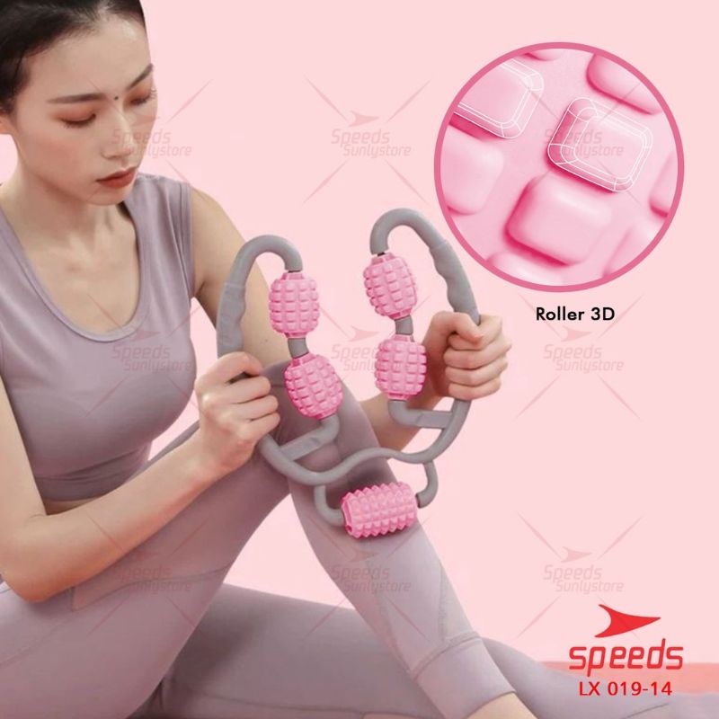 SPEEDS Alat Pijat Tongkat Pijat Massage Ball Roller Alat Pijat Manual Betis Kaki Bola