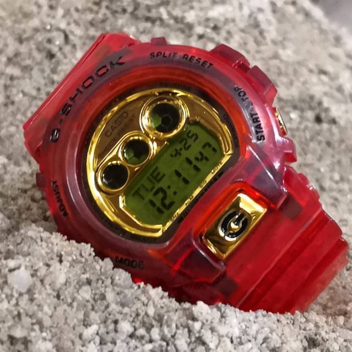 Jam Casio G-Shock / GShock GD-X6900 Red Transparen / dw 6900 Autolight