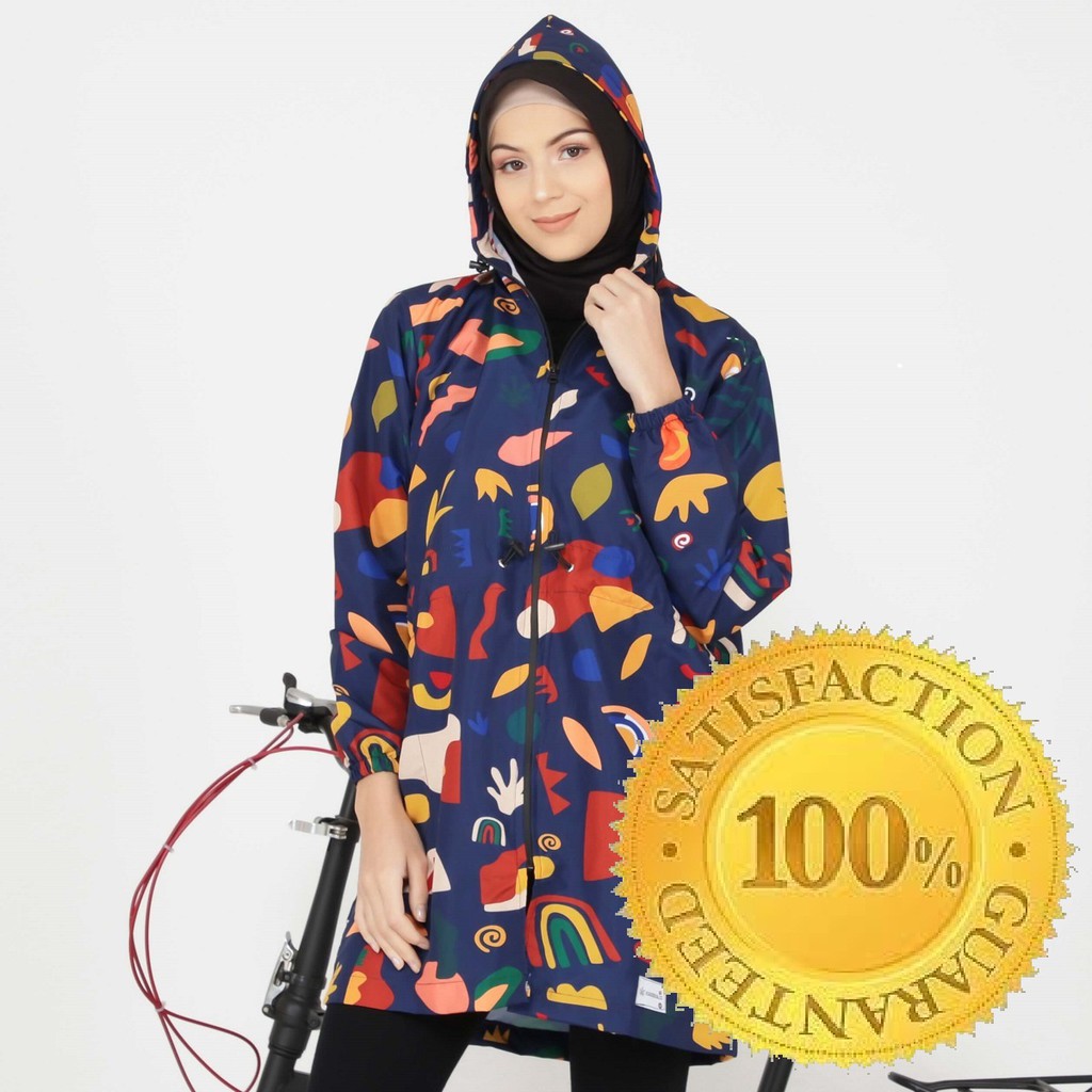 JAKET WANITA KEKINIAN MURAH TERBARU PARASUT PREMIUM MAREEMA ANDIN LONG JAKET