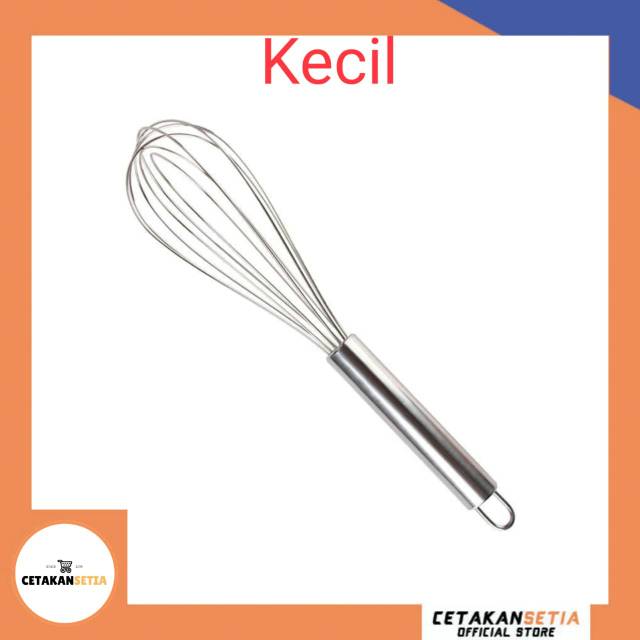 Kocokan Telur Stanlies Kecil | kocokan Whisk Balon | Pengocok Telur