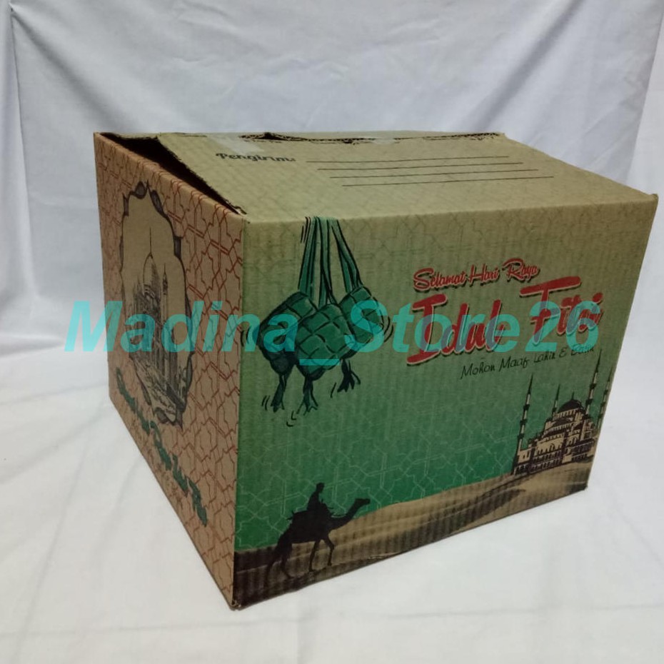 

PROMO !!! Kardus Idul Fitri / Kardus Lebaran / Kardus Parcel / Kardus sembako (30x30x22) 10pcs