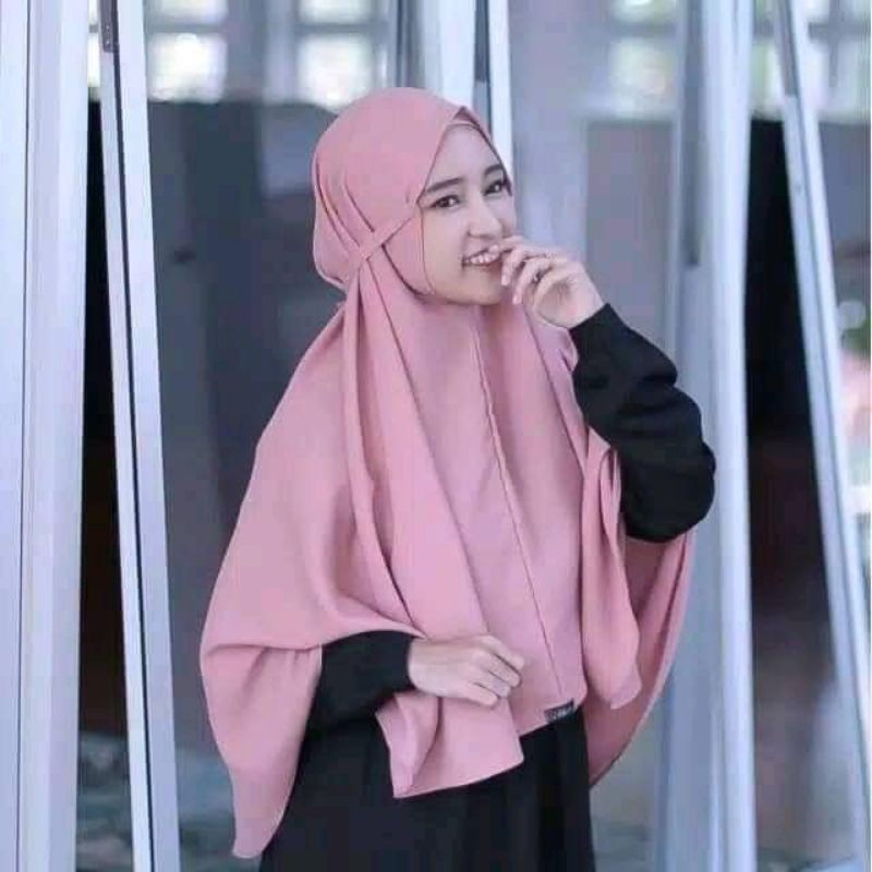 jilbab bergo | jilbab non ped uk 75cm/100cm