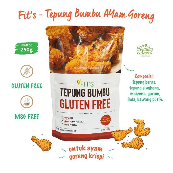 

PROMO [COD] Tepung Bumbu Ayam Goreng Fried Chicken Gluten Free NON MSG