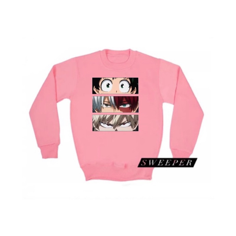 SWEEPER - TERLARIS BASIC SWEATER BOKU NO HERO ACADEMIA PRIA &amp; WANITA M-XL