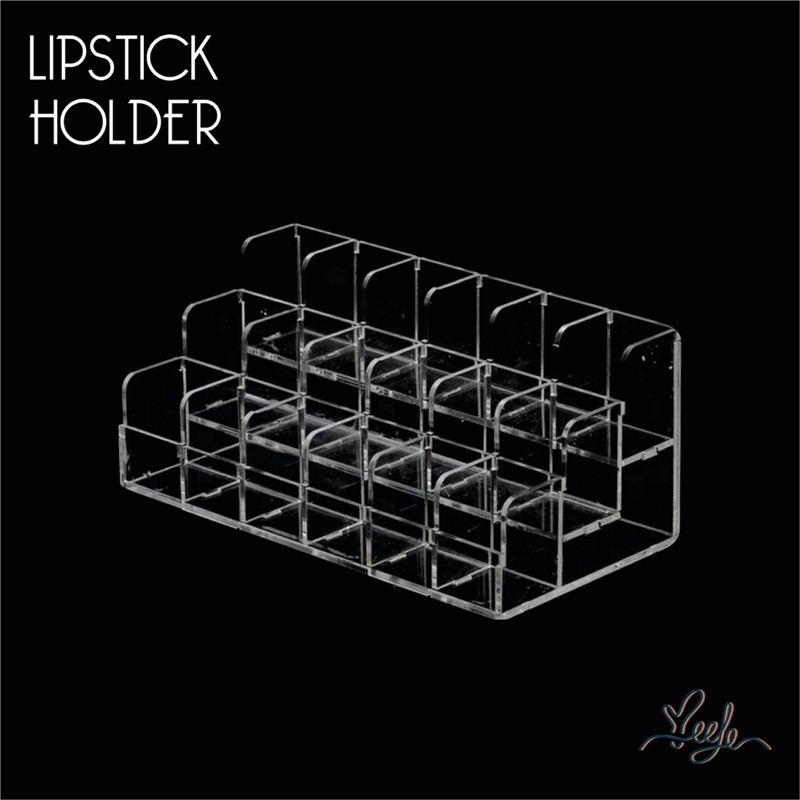 Lipstick holder acrylic isi grid 18 susun akrilik