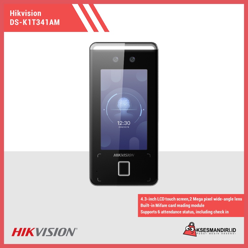 Mesin Absensi dan Access Control Hikvision DS-K1T341AM