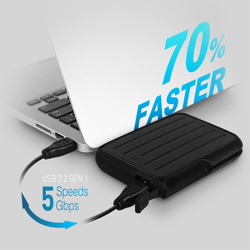 Silicon Power Armor A66 2TB HDD External Hardisk Eksternal ShockProof