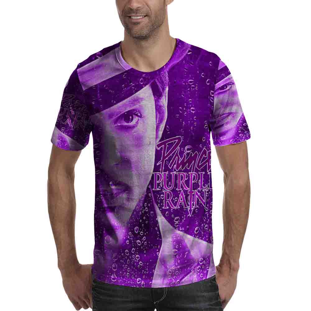 Purple Rain Prince Kaos Fullprint Bahan Polyester