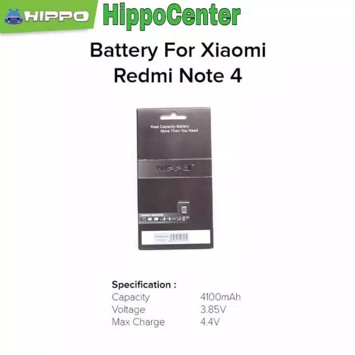 Baterai Batre Xiaomi Note 4 BN 41 Mediatek Original Hippo Battery Note 4x BN41 Garansi Resmi