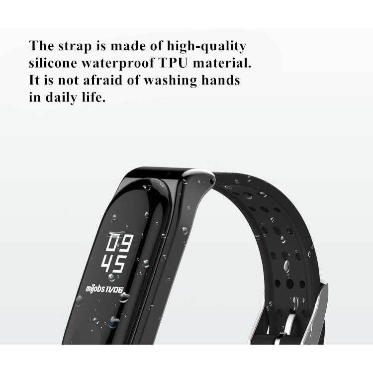 Bayar Ditempat Mijobs Sport Strap Watchband Silicone for Xiaomi Mi Band 3 - QR1601