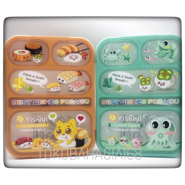 Item 590 Kotak makan anak yooyee 5 sekat