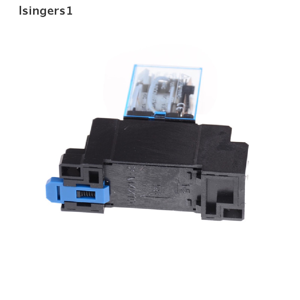 (lsingers1) Ly2nj DPDT 8-Pin HH62P JQX-13F Coil Power Relay DC 12V Dengan Socket Base  0 0 0 0 0