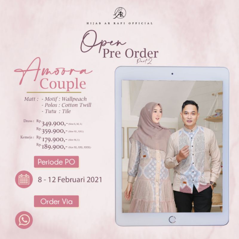 OPEN PO Original Amoora Couple by Ar Rafi
