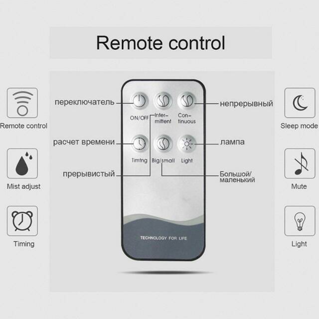 HUMIDIFIER ULTRASONIC AIR DIFFUSER ELEKTRIK DENGAN 7 LED DAN REMOTE CONTROL PENGHARUM RUANGAN 300ML