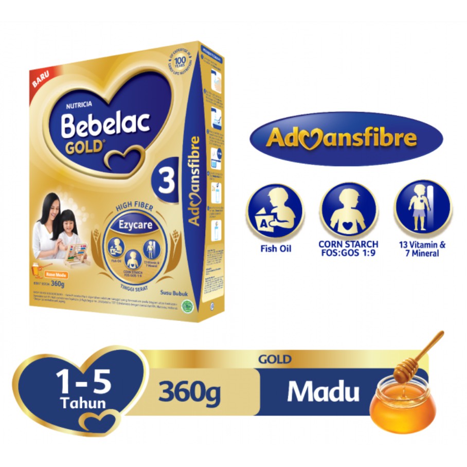Bebelac Gold 3 Madu 360 gr