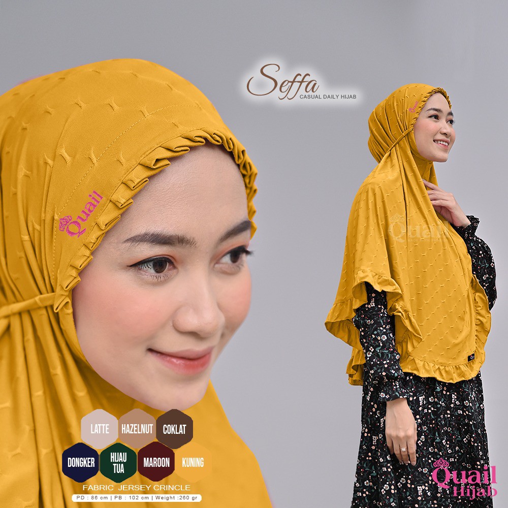 HIJAB SYARI JERSEY QUAIL SEFFA