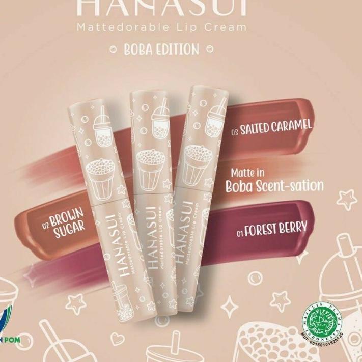HANASUI MATTEDORABLE LIP CREAM | HANASUI BOBA LIP CREAM | HANASUI LIP CREAM