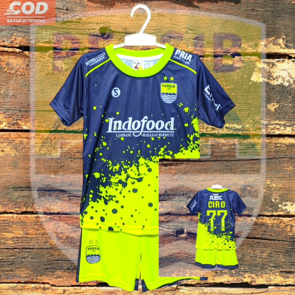 BEST SELLER Baju bola klok CIRO DA SILVA MESSI ARGENTINA RONALDO persib setelan anak terbaru 2022 prinitng