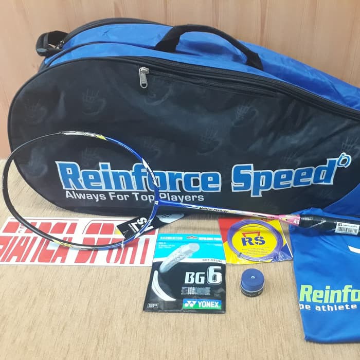 Jual raket badminton RS metric power 10 komplit Limited