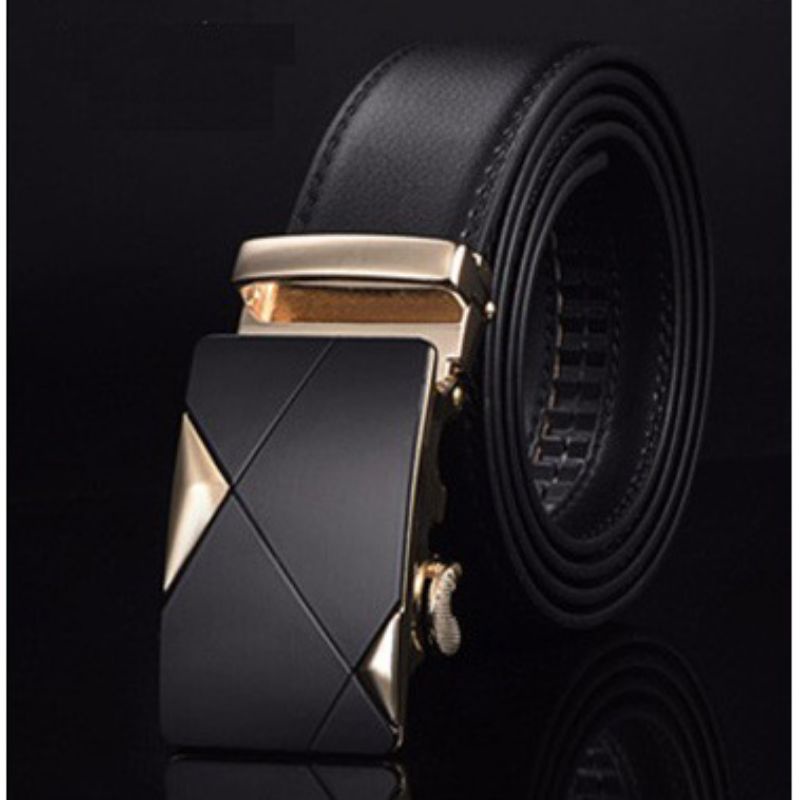 Gesper Ikat Pinggang Kulit Luxury dengan Automatic Buckle