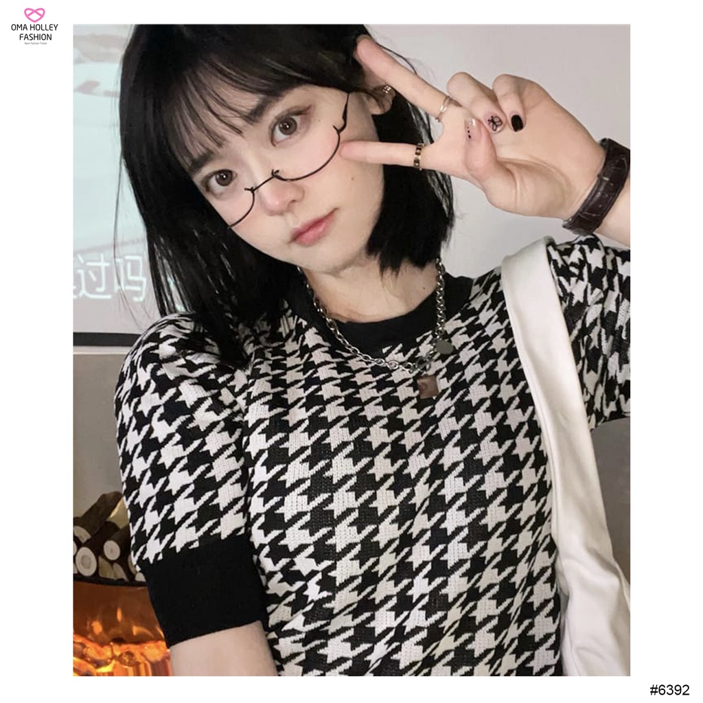 (COD) OH Fashion Kareen Blouse Knitt Import #6392 🟠