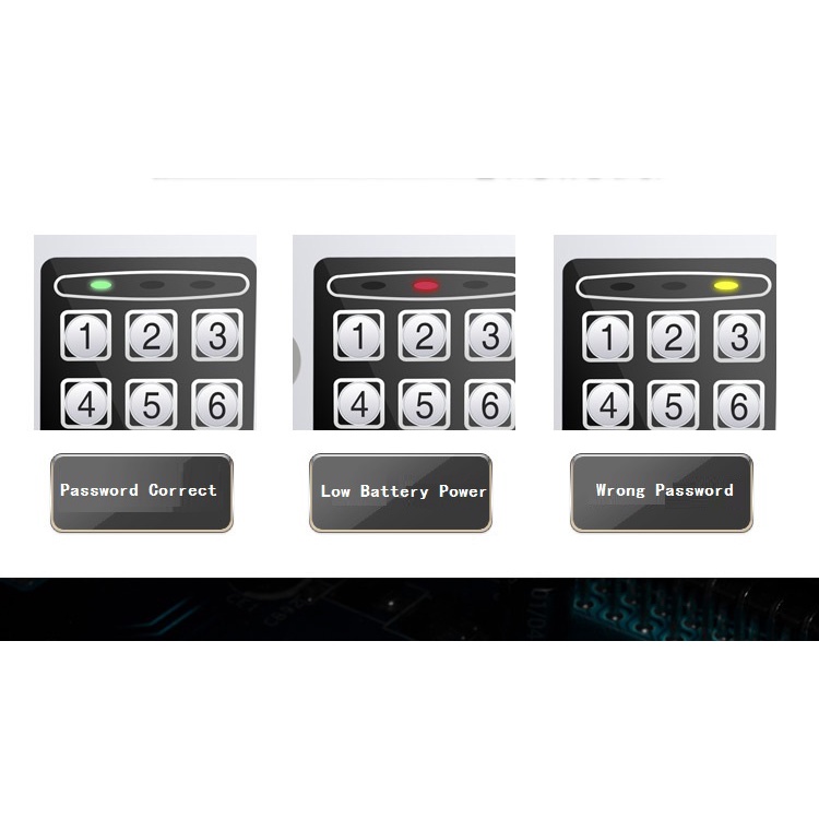 Taffguard Kotak Brankas Hotel Mini Password Safe Deposit Box 4.6L 17E