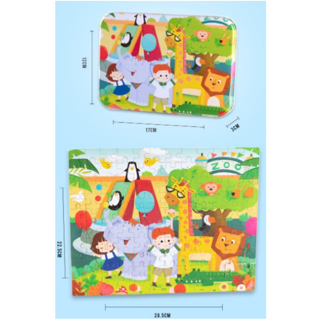 Puzzle Jigsaw Kayu 120 Pcs Aneka Motif Mainan Edukasi Anak