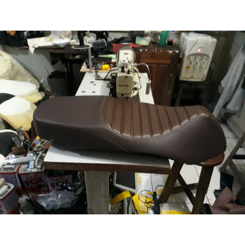 kulit jok caferacer motor Mio sporty mio smile