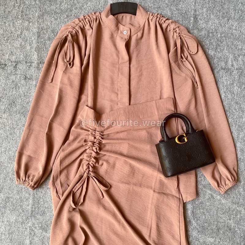Camila One Set Serut Crinkle (Blouse+Rok) ~ By Fivefourite.wear