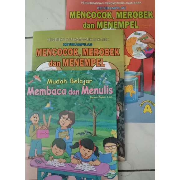 

membaca dan menulis ,menempel dan mencocok A & B