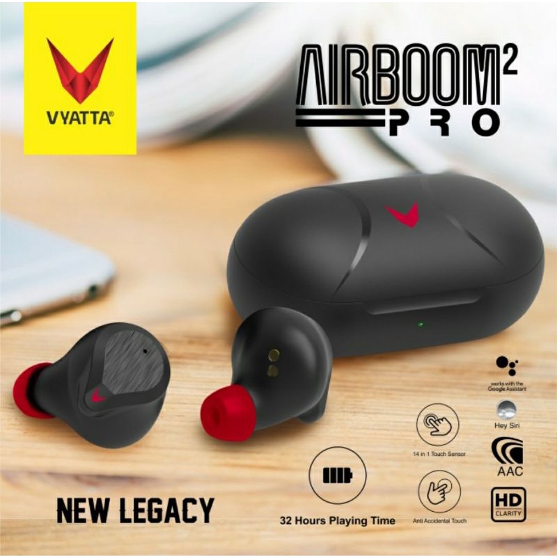 vyatta airboom pro tws bluetoot earphone