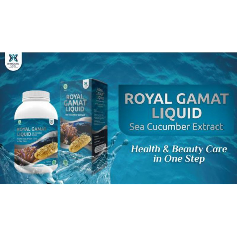 Collagen Jelly Royal GAMAT Liquid 320ml + Sarang Burung Walet Kolagen Dholisticcare