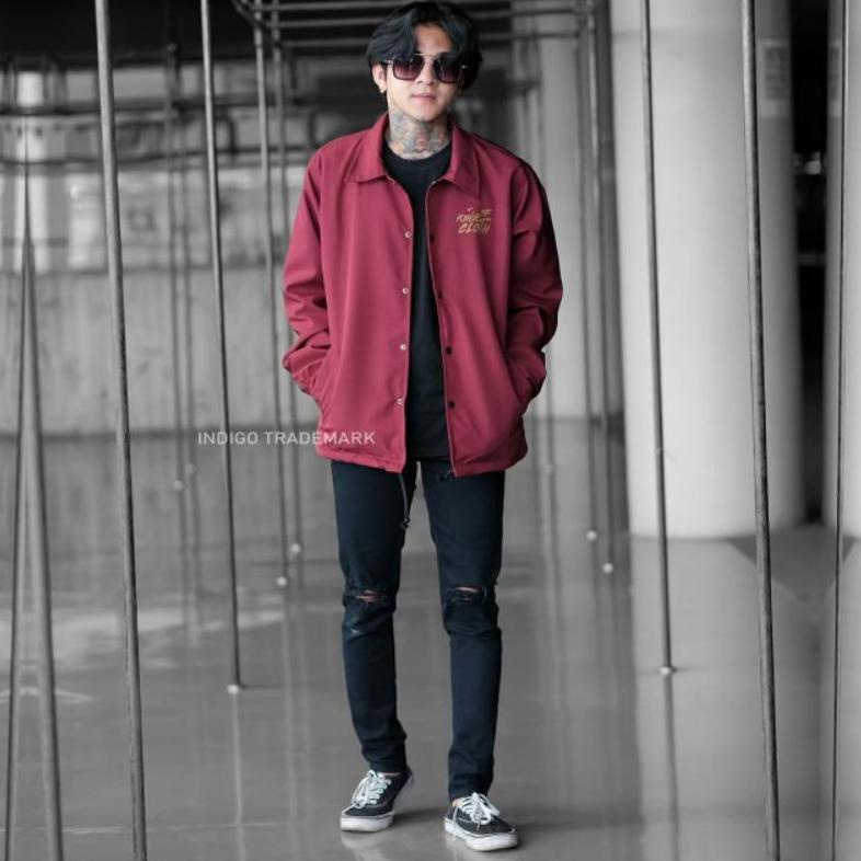 [KODE S0ZUB] JAKET WINDBREAKER INDIGO KING OF CLOTH - COACH PARASIT JAPAN SIMPLE PRIA WANITA CASUAL 